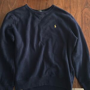 NEW- Polo Ralph Lauren Navy Blue Crewneck (Large)